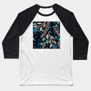 flower and leaves Baseball T-Shirt